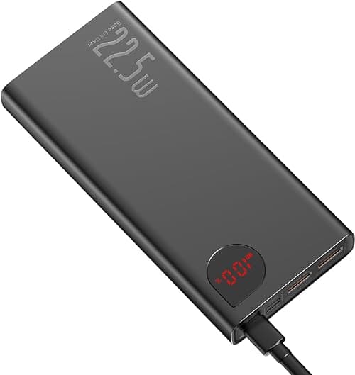 Baseus Adaman Metal Digital Power Bank 20000mAh, 22.5W Quick Charge LED Display, PD3.0 + QC3.0, 3 Inputs & 3 Outputs, High-Speed USB-C, Multi-Device, Portable Travel Charger for Phones & Laptops on Amazon.ae - Price Tracker