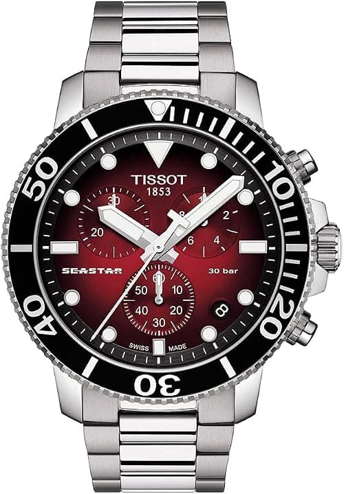 Tissot SEASTAR GTS QTZ CHR SS RD IND on Amazon - Best Deal Finder