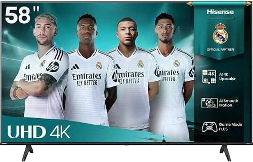 Hisense 58 Inch A61Q 4K UHD Smart LED TV (58A61Q - 2025 model) 58" Hisense Ultra HD Smart TV with VIDAA OS | 4K AI Upscaler | Dolby Vision | Dolby Audio | DTS Virtual X | Voice Control | Game Bar على Amazon.ae - متتبع الأسعار