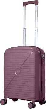 Senator Unisex Expandable Hard Case Luggage Lightweight PP Fashion Trolley Luggage with 4 Double Spinner Wheel and Safe Zippers KH1006 (Carry-On 20-Inch, Purple) on Amazon - Best Deal Finder