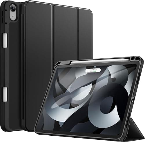 JETech Case for iPad Air 11" M4/M3/M2 & iPad Air 5/4 10.9", Black | Cover for iPad Air 11" (2026-2024) & Air 5/4 10.9" (2022/2020), Soft TPU, Pencil Holder, Tri-Fold Stand, Auto Wake on Amazon.ae - Price Tracker