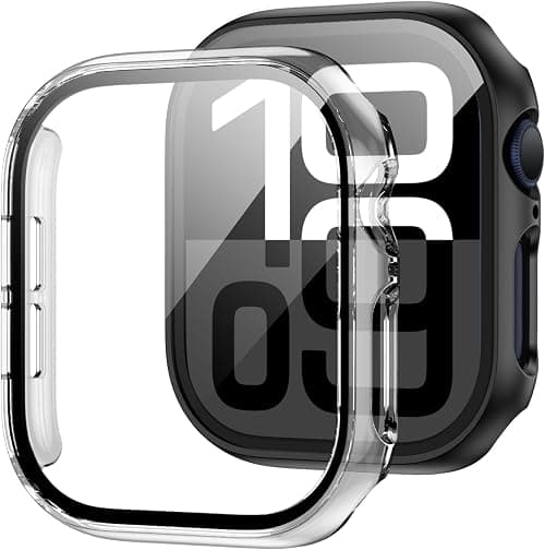 JZK Screen Protector for Apple Watch Series 11/10 42mm Case,Black+Clear on Amazon.ae - Price Tracker