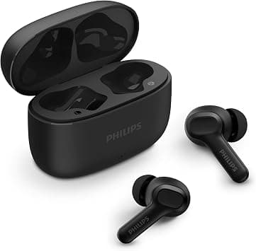 Philips True Wireless Earbuds, Dynamic Bass with 10mm Driver, Clear Calls, 24 Hour Battery, IPX4 Splash Resistant, Ergonomic Design, Black, TAT1109BK/97 on Amazon.ae - Price Tracker