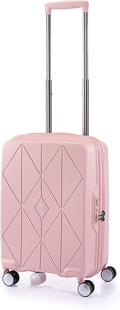 Argyle Suitcase, Cabin Size, 4 Spinner Wheels, Hard Top, Polypropylene, DuoSaf™ Security Zipper|TSA 008-3 Years International Warranty on Amazon.ae - Price Tracker