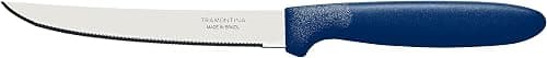 Tramontina Ipanema 2 Pieces Steak Knife Set with Micro Serrated Edge Stainless Steel Blades and Blue Polypropylene Handles on Amazon.ae - Price Tracker