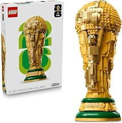 LEGO Editions FIFA World Cup Official Trophy Toy - 3D DIY Model Kit w/a Collectible Minifigure - Football Gift for 12+ Year Old Boys, Girls & Adult Sports Fans - 43020 - متتبع أسعار Amazon.sa