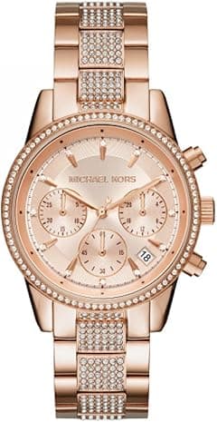 Michael Kors Women's Watch RITZ, 37 mm case size, Quartz Chronograph movement, Stainless Steel strap - Amazon.ae Price Tracker