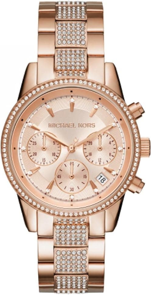 Michael Kors Women's Watch RITZ, 37 mm case size, Quartz Chronograph movement, Stainless Steel strap on Amazon.ae - Price Tracker
