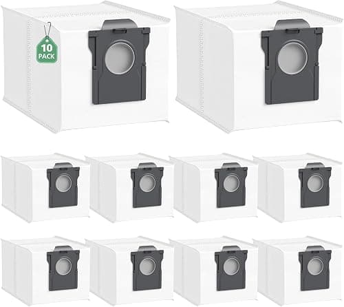 10 Pack X40/X50 Ultra Dust Bags for Dreame X40/X50 Ultra/ L10s Pro Ultra Heat /L40 Ultra /L10s Ultra Gen 2/Mova E30 Ultra/P50 Pro Ultra Vacuum Cleaner, 3.2L Replacement Bags with Large Capacity on Amazon.ae - Price Tracker
