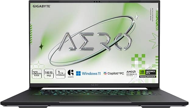 GIGABYTE AERO X16; Copilot+ PC - 165Hz 2560x1600 WQXGA - NVIDIA GeForce RTX 5070 - AMD Ryzen AI 9 HX 370-1TB SSD with 32GB DDR5 RAM - Windows 11 Home - Lunar White AERO X16 2WHA3USC64DH on Amazon.ae - Price Tracker