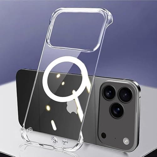 RUNGOS for iPhone 17 Pro Max Case, Borderless Clear, Bare Phone Feel على Amazon.ae - متتبع الأسعار