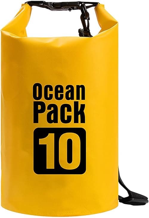 Waterproof Bag, PVC Hiking Backpack with Single Shoulder Crossbody Strap, Snap-Fit Design, High-Frequency Seam Technology for Camping, Kayaking, Trekking, Travel on Amazon.ae - Price Tracker