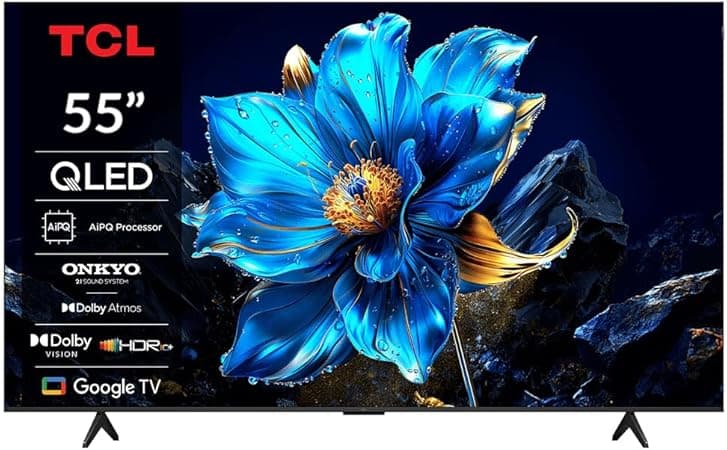 TCL 55 Inch QLED TV, HDR10+, Google TV, Dolby Vision Atmos, AiPQ Processor,120Hz, ONKYO 2.1ch, Dolby Vision HDR, Slim & Uni body – 55P7K (2025 Model) on Amazon.ae - Price Tracker