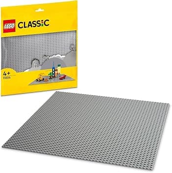 LEGO 11024 Classic Grey Baseplate, Construction Toy for Kids 48x48 Stud Building Base, Build and Display Board Set - متتبع أسعار Amazon.sa
