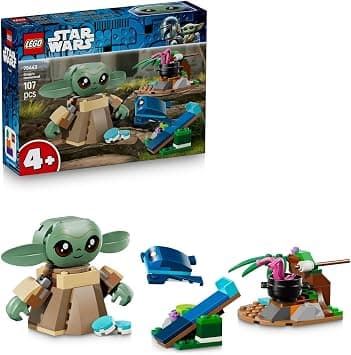 LEGO Star Wars Grogu's Homestead 75443 | Building Toy, Grogu Figure, Sorgan Frog & Catapult, Play Set, Gift for 4+ Year Old Boys & Girls, 107 Pieces - متتبع أسعار Amazon.sa