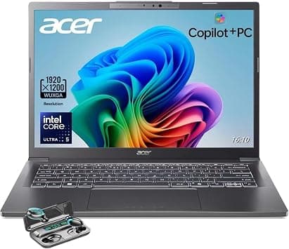 acer Aspire 14 Laptop, 14" WUXGA (1920 x 1200) Display, Intel Ultra 5-226V, AI Copilot+PC, 16GB LPDDR5X RAM, 1TB SSD, Windows 11 Home, Gray, TWE Wireless Earbuds on Amazon.ae - Price Tracker
