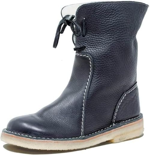 Ladmiple Womens Snow Boots Winter Shoes with Fur Lined Warm Lace Up Ankle Booties Comfort Outdoor Anti Slip Combat Boots على Amazon.ae - متتبع الأسعار