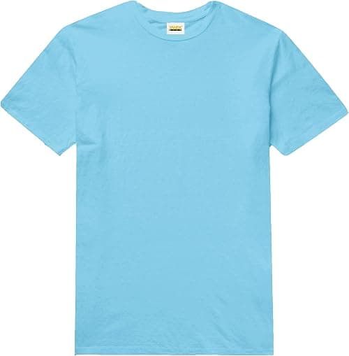 YANEK Unisex Solid Round Neck T-Shirt 180 GSM Combed Cotton Bio-Washed | Half Sleeve Tees Regular Fit | Breathable, Wrinkle Resistant, All-Day Comfort Tshirt for Everyday Wear على أمازون - دليلك لأفضل العروض