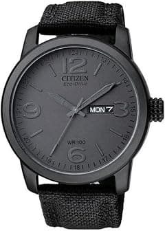 Citizen Men's Eco-Drive Weekender Garrison Field Watch in Black IP Stainless Steel with Black Nylon strap, Black Dial (Model: BM8475-00F) - Amazon.sa Price Tracker