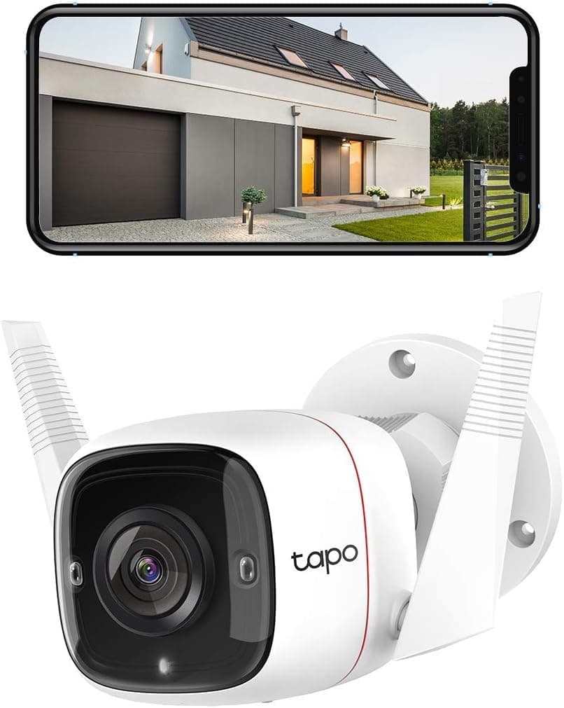 Tapo TP-Link 2K HD Security Camera Outdoor Wired, IP66 Weatherproof, Motion/Person Detection, Works with Alexa & Google Home, Built-in Siren w/Night Vision, Cloud/SD Card Storage, 2-Way Audio(C310) on Amazon.ae - Price Tracker