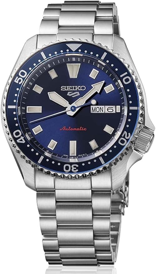 Seiko SRPL83K1 5 Sport SKX Stainless Steel Automatic Watch for Men, 42.5 mm Case Size, Blue/Silver on Amazon.ae - Price Tracker