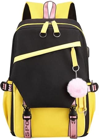 JiaYou Little Girls' School Students Book Bag Outdoor Daypack Backpack with USB Charging Port on Amazon.ae - Price Tracker