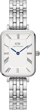 Daniel Wellington Quadro Roman Numerals 20x26mm Women's Watch, Silver Watch for Women on Amazon.ae - Price Tracker
