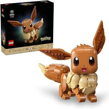 LEGO Pokémon Eevee 72151 | Building Set for Adults, Anime Model Kit with Posable Limbs & Tail, DIY Room Decor, Collectible Gaming Gift, 587 Pieces - متتبع أسعار Amazon.sa