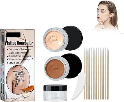Body Concealer, Waterproof Long Lasting Body Concealer Primer Makeup, High Coverage, Mild and Comfortable, Light, 2 Colour on Amazon.ae - Price Tracker