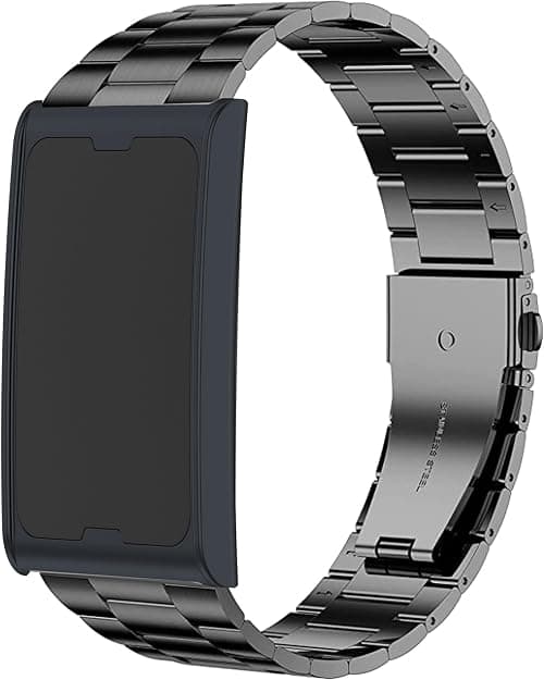 Lamshaw Compatible for Amazfit Helio Bands, Quick Release Stainless Steel Metal Replacement Straps Compatible for Amazfit Helio Fitness Tracker Wristband on Amazon.ae - Price Tracker