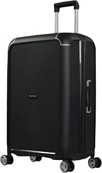 Eminent Checked luggage 24 inches Suitcase on Wheels for Unisex – B0002 | Hard Case Luggage Polypropylene with 4 Double Inline Skate Wheels (Checked Luggage 24-Inch, Black) on Amazon - Best Deal Finder