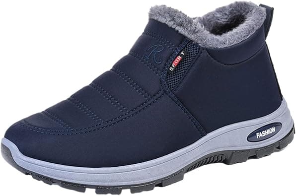 Women Snow Boots Winter Snow Boots for Women Slip On Waterproof Casual Mid Top Barefoot Shoes with Arch Support Warm Fur Lined Orthopedic Sneaker Non Slip Shoes Lightweight Walking Booties على Amazon.ae - متتبع الأسعار