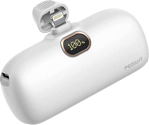 PEGANT 5000mAh Mini Power Bank with 18W PD3.0 Fast Charging, Compact and Portable Charger Small External Powerbank Battery, Compatible with iPhone, iPad, AirPods, MacBook (White) on Amazon.ae - Price Tracker