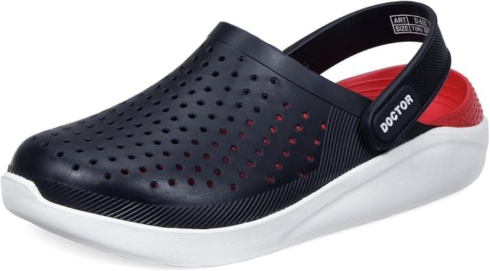 DOCTOR EXTRA SOFT Men's Classic Ultra Soft Clogs/Sandals with Adjustable Back Strap for Adult| Comfortable & Lightweight| Stylish & Anti-Skid|Indoor & Outdoor Waterproof Casual Mules Gents/Boys D-530 on Amazon.ae - Price Tracker