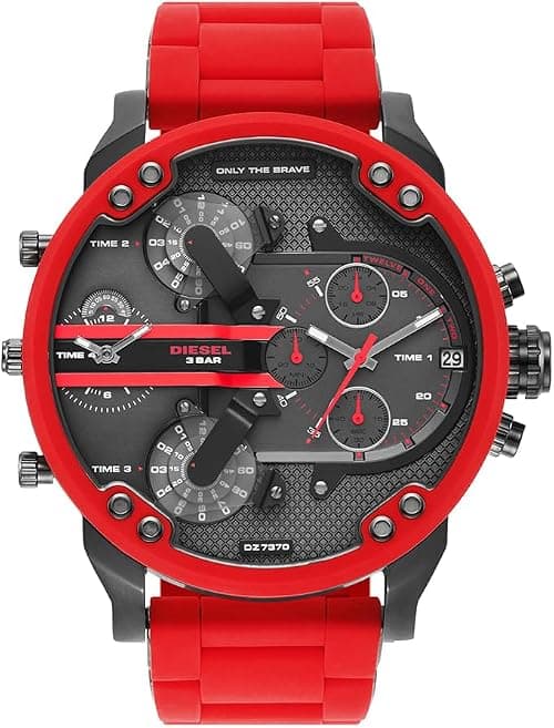 Diesel Men's Mr. Daddy Chronograph, 57 mm Case Size, Stainless Steel Watch on Amazon.ae - Price Tracker