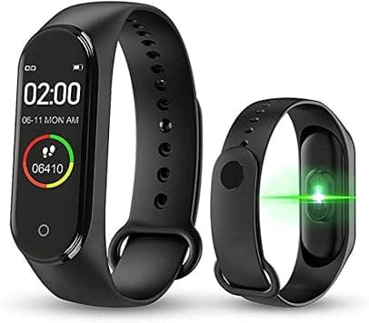 M4 Smart watch Bracelet Waterproof Bluetooth Wristband and Heart Rate Monitor Fitness Tracker (Black) on Amazon.ae - Price Tracker