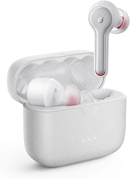 soundcore by Anker Liberty Air 2 Bluetooth Headphones, with Diamond-shaped Audio Drivers, 4 Microphones, 28 Hour Battery, Personalised HearID EQ, Bluetooth 5 with Noise Isolation (White) على Amazon.ae - متتبع الأسعار
