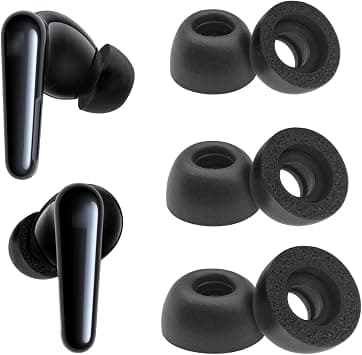 Klowcok Replacement Foam Eartips for Soundcore Liberty 4 Pro/Liberty 5 | Earbuds Tips, Comfort Fit, 3 Pairs, S/M/L, Black على Amazon.ae - متتبع الأسعار