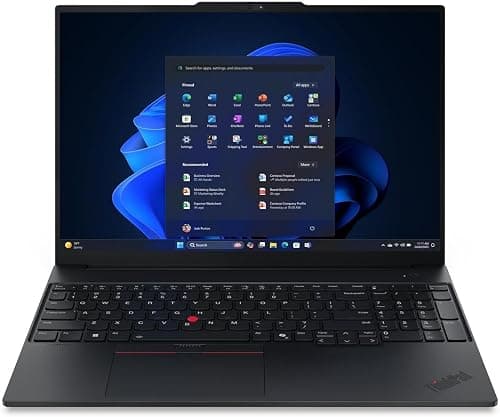 Lenovo ThinkPad E16 Gen 3 Business Laptop, 16" WUXGA Display, Intel Core Ultra 5 225U, 16GB DDR5 RAM, 512GB SSD, Intel Graphics, Backlit Keyboard, Win 11, Black (Upgraded) على Amazon.ae - متتبع الأسعار
