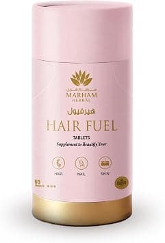 Hair Fuel Tablets: Hair Growth Tablet with Biotin 1250 mcg, Saw Palmetto, Korean Red Ginseng, Multivitamins and Herbal Extracts, Anti Hair Fall Support for Men and Women | 60 Tablets على Amazon.ae - متتبع الأسعار