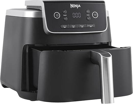 Ninja Air Fryer PRO 4.7L, Single Drawer, 4-in-1, Air Fry, Roast, Reheat, Dehydrate, Cooks 1-2 Portions, Digital, Non-Stick Drawer & Crisper Basket, 2000W, Black, AF140ME, 2 Years Warranty on Amazon.ae - Price Tracker