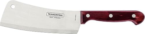 Tramontina Polywood 6 Inches Cleaver with Stainless Steel Blade and Red Dishwasher Safe Treated Handle on Amazon.ae - Price Tracker