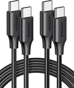 UGREEN USB C Cable 2M 2Pack, 100W Type C Charging for Laptop,iPhone,Samsung | 100W Laptop & Phones Fast Charging,2Pack good value,Soft & Flexible, Lightweight & Portable for daily use,Multi-protection على Amazon.ae - متتبع الأسعار