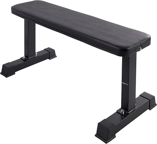 Amazon Basics Flat Weight Workout Exercise Bench, Black on Amazon.ae - Price Tracker