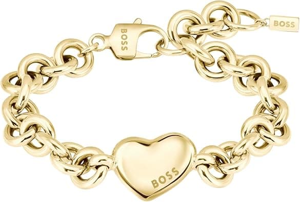 BOSS Jewelry 1580639 Women's Link Bracelet Honey Love in Yellow Gold on Amazon.ae - Price Tracker