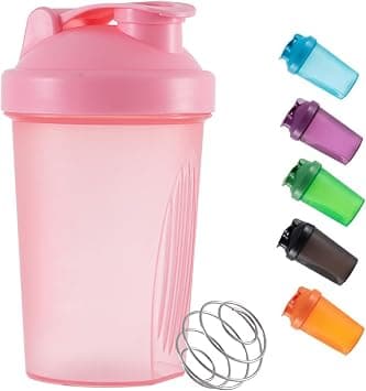 DDSHUN Shaker Bottle For Protein Powder Mixed Plastic Workout Water Bottle 400 ml with Mixball Non-Leak Cap Shaker Cups for Fitness Sports Gym Supplement Drinks Bottles (Pink) on Amazon.ae - Price Tracker