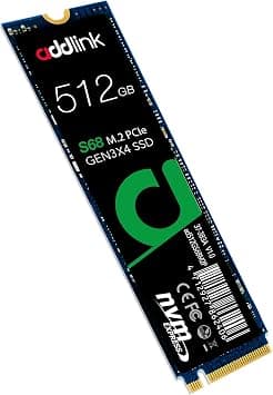 addlink S68 512GB TLC SSD NVMe M.2 PCIe Gen3x4 2280 Internal Solid State Drive Read 2100 MB/s/Write 1700 MB/s على Amazon.ae - متتبع الأسعار