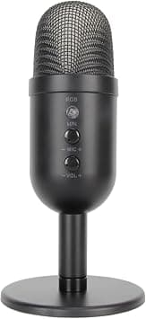 Goshyda USB Microphone, Phone PC Computer Gaming Condenser Mic with and Reverb Processing, One Key Mute, RGB Light Noise Canceling Microphone for Sing, ASMR, Podcast على Amazon.ae - متتبع الأسعار