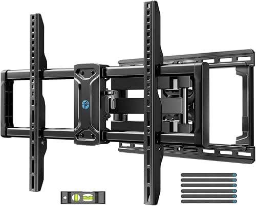 Pipishell Full Motion TV Wall Mount for 42-85 inch Flat Screen LED TVs up to 132lbs, TV Mount Double Arm Tilt+5~-15° & Swivel ±45°, Max VESA 600x400mm, PILF12 on Amazon.ae - Price Tracker