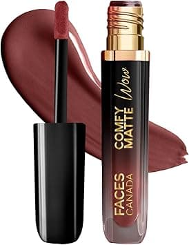 FACESCANADA FACES CANADA Comfy Matte Wow Liquid Lipstick - Cocoa Crush 07, 3.8ml | One Swipe Application | Highly Pigmented | Comfortable Wear | Glides Smoothly | Long Lasting | Transferproof on Amazon.ae - Price Tracker
